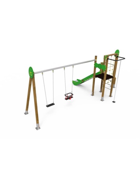 PARQUE INFANTIL TENIS COLUMPIO DOBLE