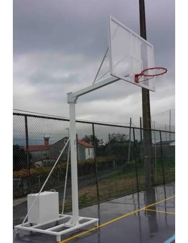 Juego Canastas Baloncesto Trasladables Deluxe Completas (2ud) con Tablero, Aros y Redes (configurar el acabado deseado)