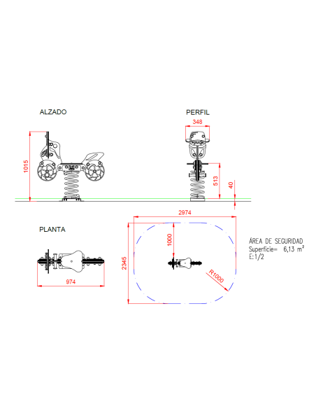 BALANCÍN MUELLE MOTO POLICÍA