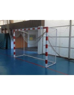 Juego porterías fútbol sala trasladables metálicas base...