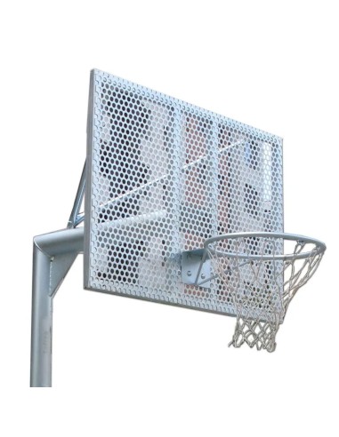 2 Canastas Minibasket Antivándalicas Galvanizadas Completas