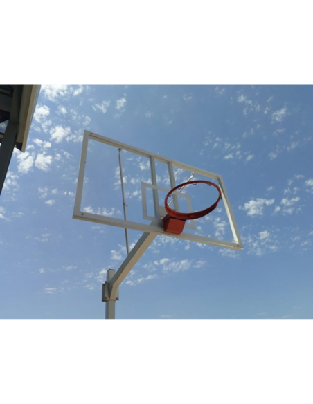 Canasta Baloncesto Deluxe Fija Completa con Tablero, Aro y Redes (configurar el acabado deseado)