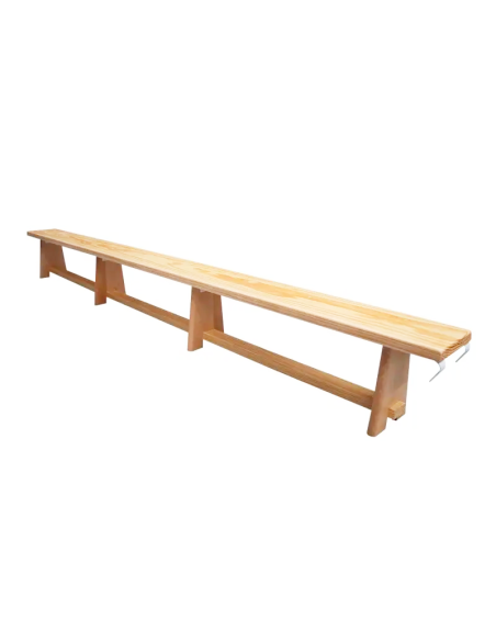 BANCO SUECO 3 MTS DELUXE (TAPA PINO MELIS, PATAS DE HAYA Y HERRAJES METALICOS)