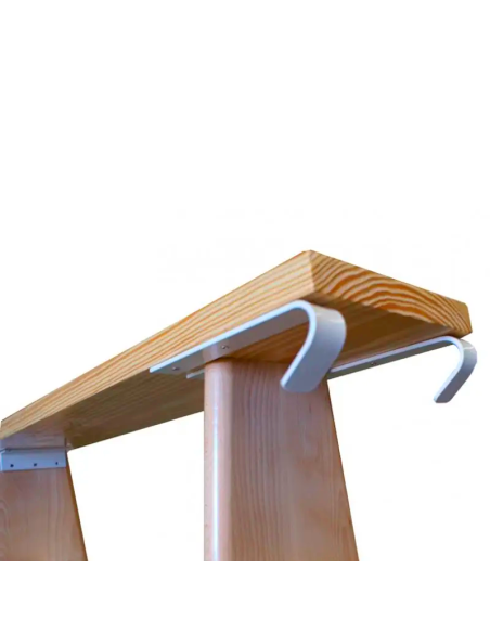 BANCO SUECO 1 M DELUXE (TAPA PINO MELIS, PATAS DE HAYA Y HERRAJES METALICOS)