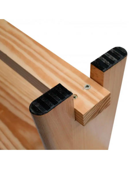 BANCO SUECO 1 M DELUXE (TAPA PINO MELIS, PATAS DE HAYA Y HERRAJES METALICOS)