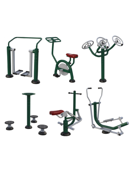 Pack Biosaludables de 6 Elementos (Paseo, bicicleta, volantes, cintura, pony y esquí de fondo)