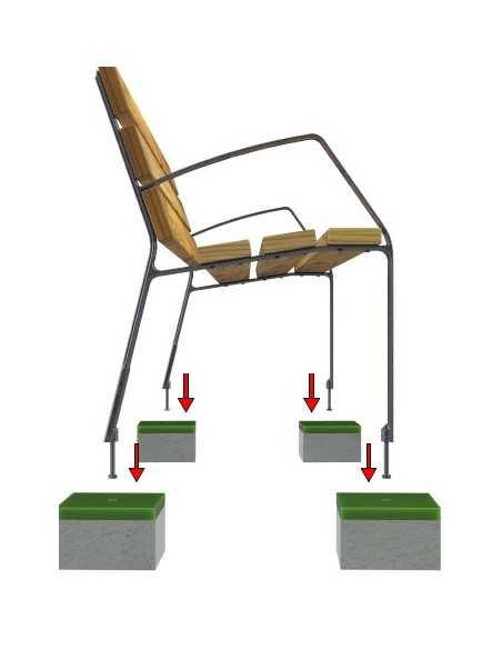 Banco Modo madera tropical