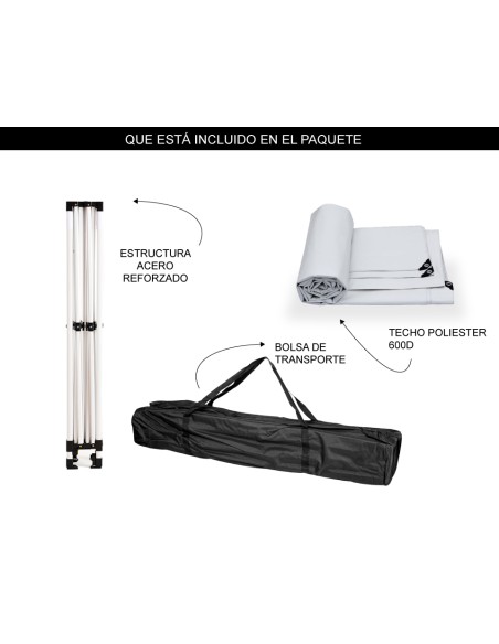 Carpa Máster 3x3m con bolsa Configurar color (6 disponibles)