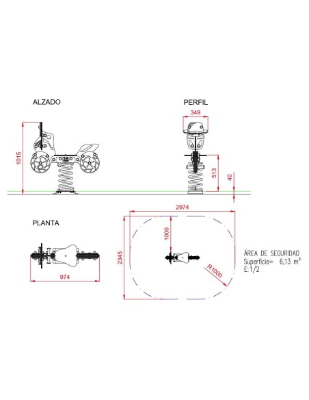 Balancín muelle Moto Guardia Civil