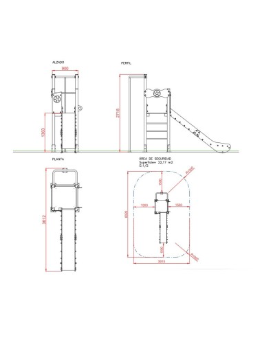 Parque infantil Fútbol uso público