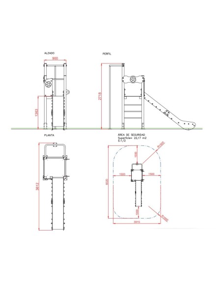 Parque infantil Fútbol uso público