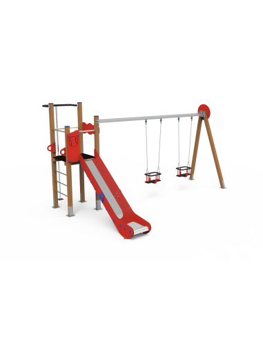 Parque infantil Torre Béisbol columpio doble