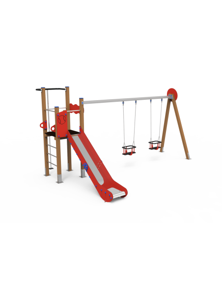 Parque infantil Torre Béisbol columpio doble