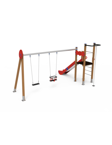 Parque infantil Torre Béisbol columpio doble