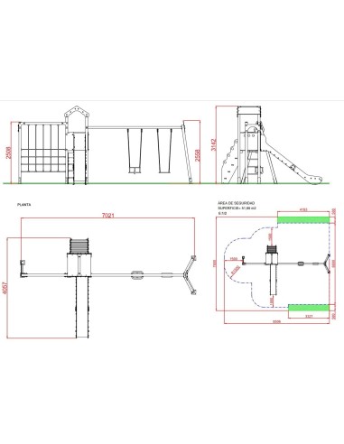 Parque infantil Torre Guadalquivir con 2 asientos