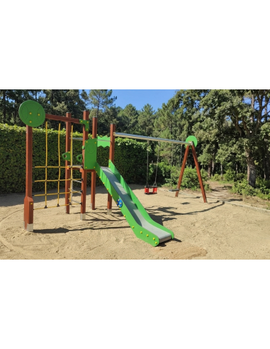 PARQUE INFANTIL TENIS COLUMPIO DOBLE