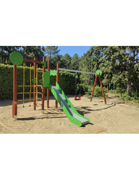 PARQUE INFANTIL TENIS COLUMPIO DOBLE