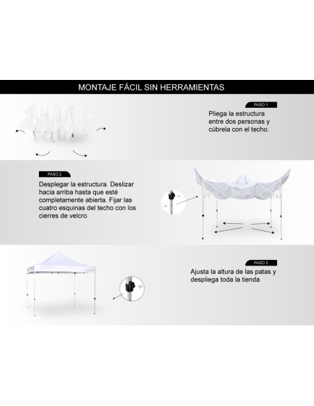 Carpa Máster 4x4m KIT COMPLETO