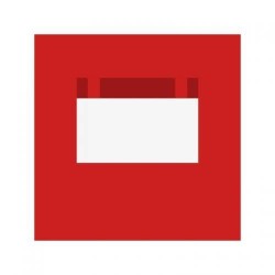 Lateral con ventana enrollable rojo