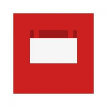 Lateral con ventana enrollable rojo