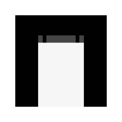 Lateral puerta negro