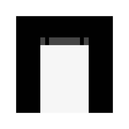 Lateral puerta negro