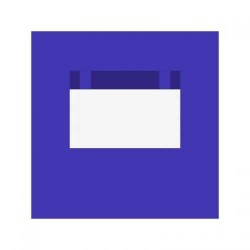 Lateral con ventana enrollable azul