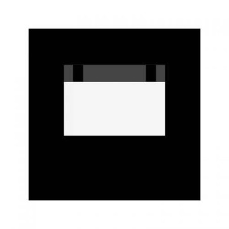 Lateral con ventana enrollable negro