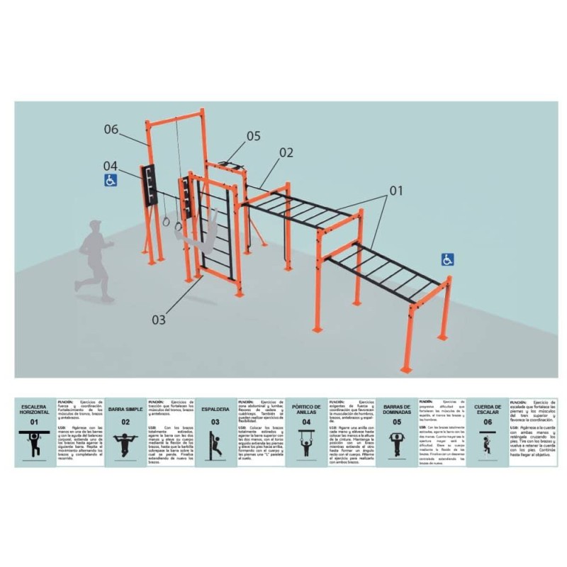 CIRCUITO CALISTENIA WORKOUT INCLUSIVO CC027