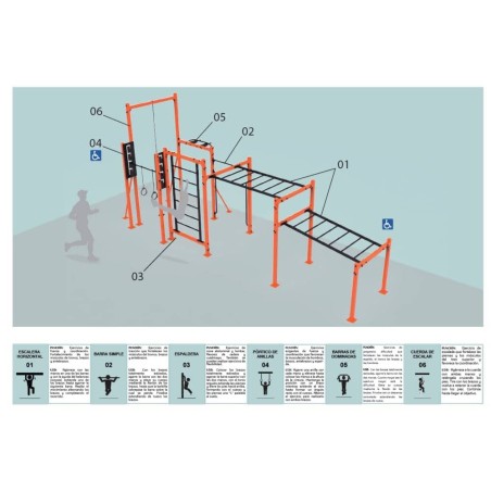 CIRCUITO CALISTENIA WORKOUT INCLUSIVO CC027