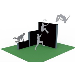 MURO TRIPLE ESCALONADO PARKOUR 2