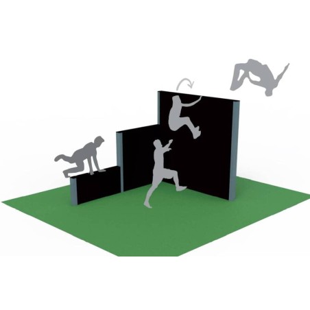 MURO TRIPLE ESCALONADO PARKOUR