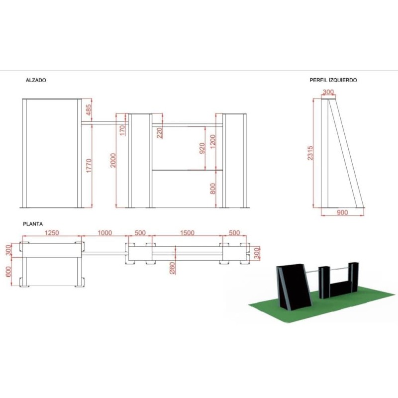 CONJUNTO MODULAR DE PARKOUR 01