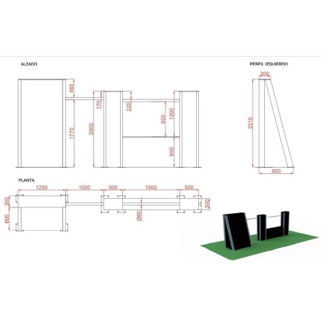 CONJUNTO MODULAR DE PARKOUR 01