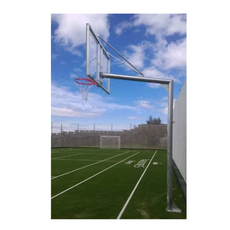 Canastas baloncesto galvanizadas completas (2ud) con tablero, aros y redes (configurar acabado)