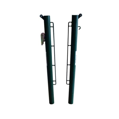 Postes De Tenis / Pádel Metálicos DELUXE Fijos reforzados Con Botes