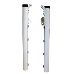 Postes de Tenis / Pádel aluminio fijos con botes