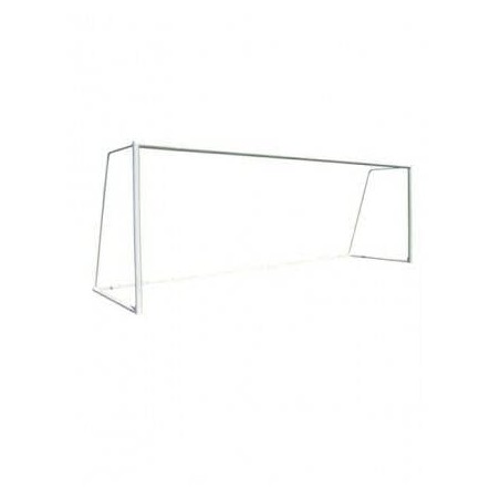 2 Porterías fútbol 11 trasladables metálicas con redes