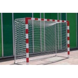 Juego porterías fútbol sala trasladables aluminio bases...