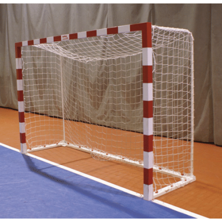 Juego de porterías fútbol sala trasladables aluminio base 80x40mm con redes