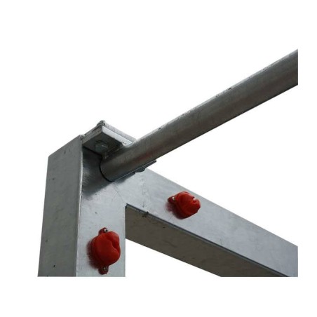 Juego porterías de fútbol sala trasladables galvanizadas con redes