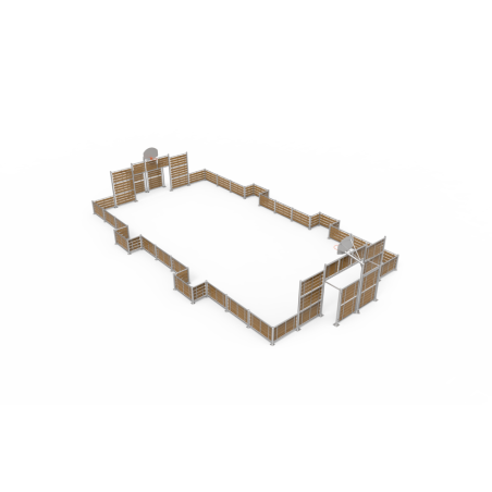 Pista Multideporte madera 20X11,5M