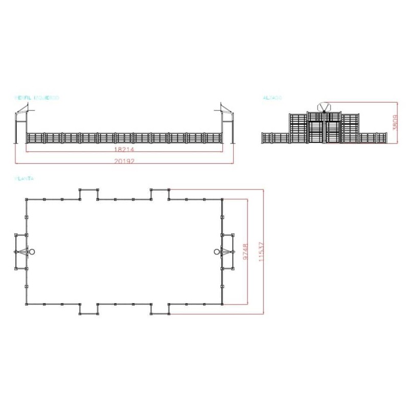 Pista Multideporte madera 20X11,5M