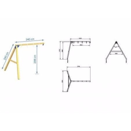 Torre Kiosk L Con Columpio Doble