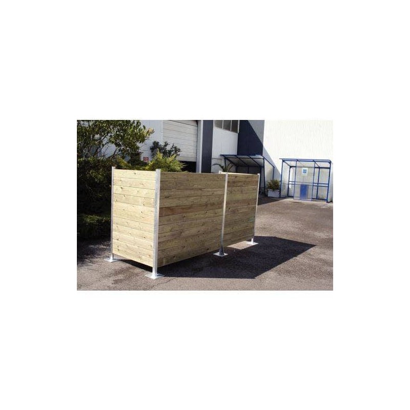 Cubrecontenedores madera tratada