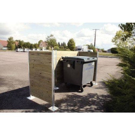 Cubrecontenedores madera tratada