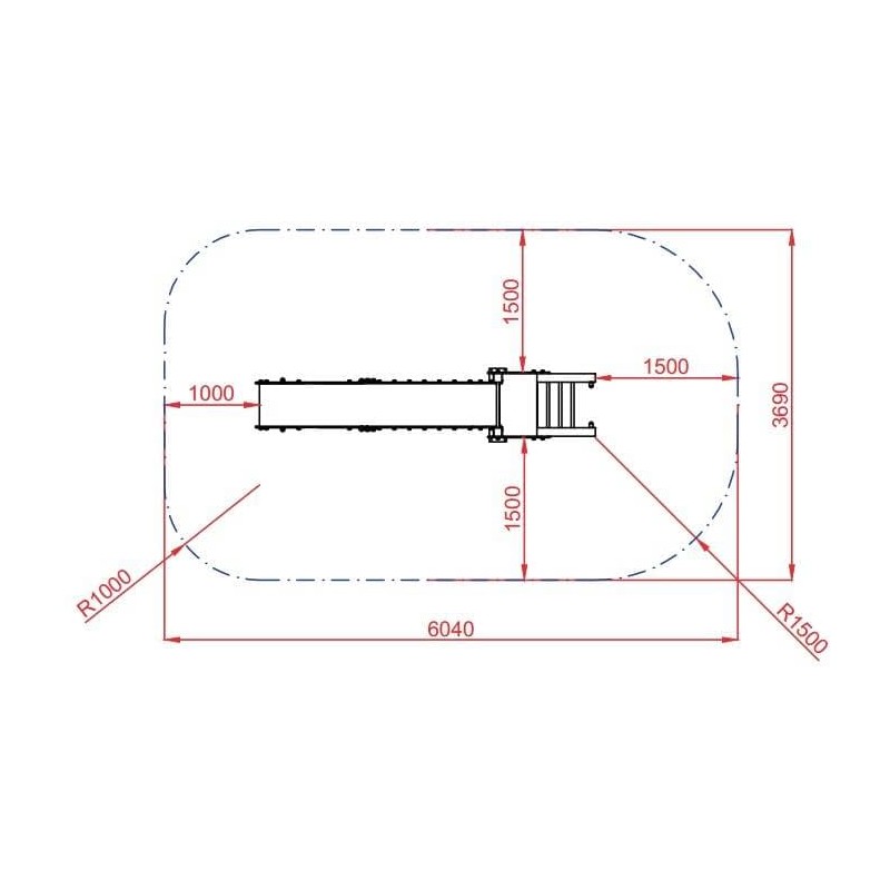 Tobogán Guadalentín Maxi 136cm uso público