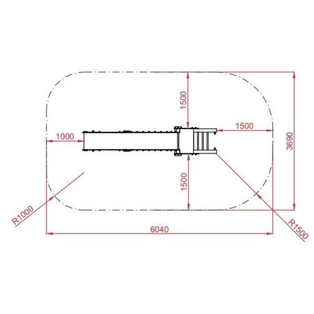 Tobogán Guadalentín Maxi 136cm uso público