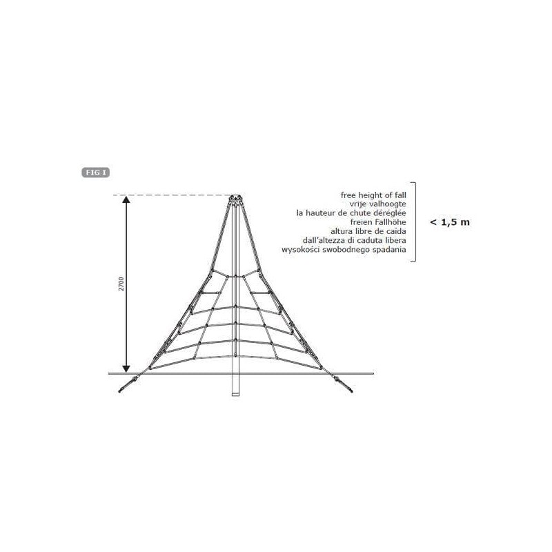 PIRÁMIDE DE TREPA 2,7M
