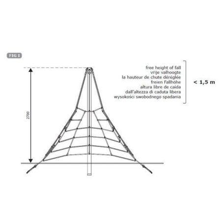 PIRÁMIDE DE TREPA 2,7M